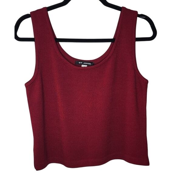 St. John Knit Tank, Small, Pomegranate, NWT - Picture 1 of 5